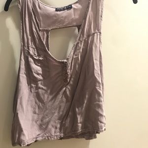 Brandy Melville Lavender cut out back tank